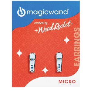 Wood Rocket Magic Wand Micro Earrings