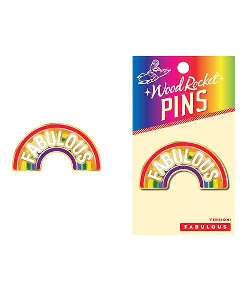 Wood Rocket Fabulous Enamel Pin