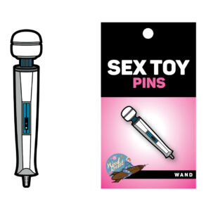 Wood Rocket Sex Toy Wand Pin - White