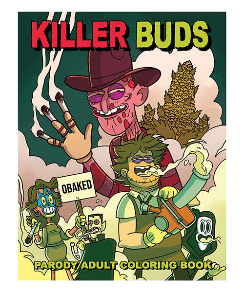 Wood Rocket Killer Buds Adult Coloring Book