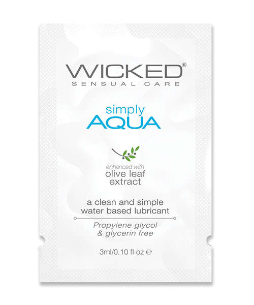 Wicked Sensual Care Simply Aqua Water Based Lubricant - .1 oz