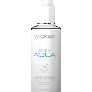 Wicked Sensual Care Simply Aqua Waterbased Lubricant - 2.3 oz