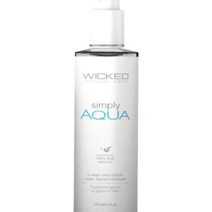 Wicked Sensual Care Simply Aqua Waterbased Lubricant - 4 oz
