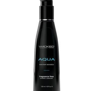 Wicked Sensual Care Aqua Waterbased Lubricant - 4 oz Fragrance Free