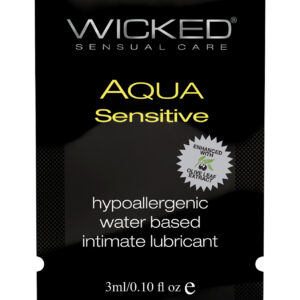 Wicked Sensual Care Hypoallergenic Aqua Sensitive Water Based Lubricant - .1 oz