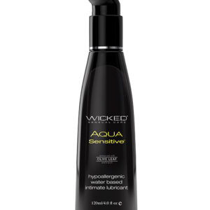 Wicked Sensual Care Hypoallergenic Aqua Sensitive Waterbased Lubricant - 4 oz Unscented