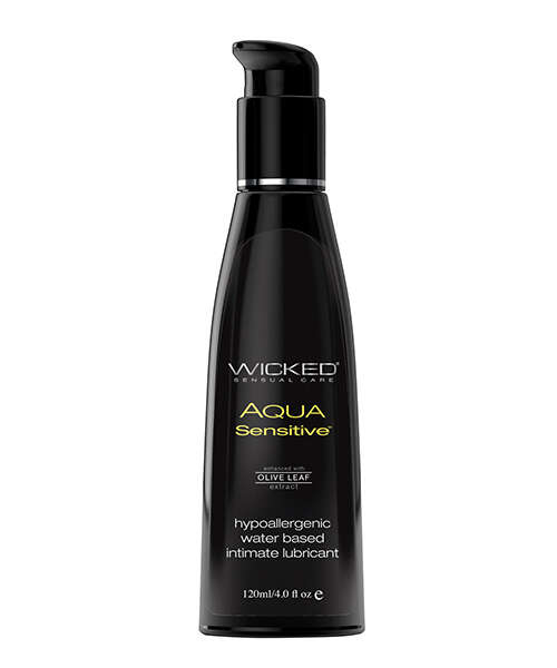 Wicked Sensual Care Hypoallergenic Aqua Sensitive Waterbased Lubricant - 4 oz Unscented