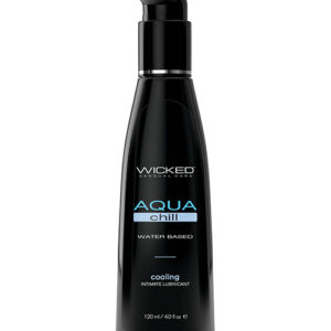 Wicked Sensual Care Aqua Chill Water Based Cooling Lubricant - 4 oz