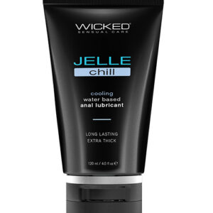 Wicked Sensual Care Jelle Chill Waterbased Anal Gel Lubricant - 4 oz