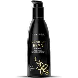 Wicked Sensual Care Aqua Waterbased Lubricant - 2 oz Vanilla Bean