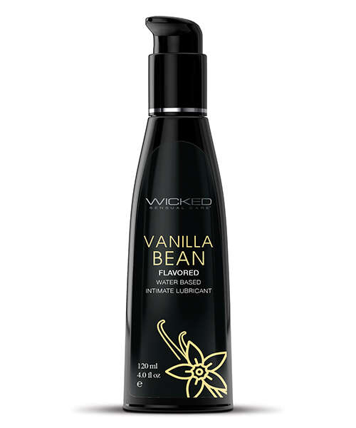 Wicked Sensual Care Aqua Waterbased Lubricant - 4 oz Vanilla Bean