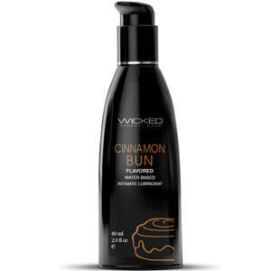 Wicked Sensual Care Aqua Waterbased Lubricant - 2 oz Cinnamon Bun