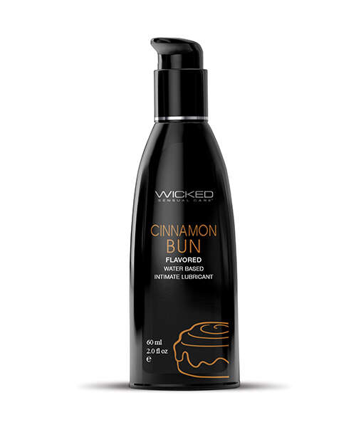 Wicked Sensual Care Aqua Waterbased Lubricant - 2 oz Cinnamon Bun