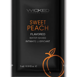 Wicked Sensual Care Waterbased Lubricant - .1 oz Sweet Peach