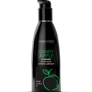 Wicked Sensual Care Aqua Waterbased Lubricant - 2 oz Candy Apple