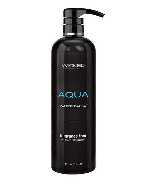 Wicked Sensual Care Aqua Waterbased Lubricant - 16 oz Fragrance Free