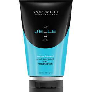 Wicked Sensual Care Jelle Plus Water Based Anal Lubricant with Relaxants - 4 oz