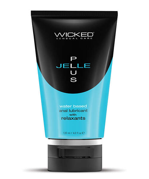 Wicked Sensual Care Jelle Plus Water Based Anal Lubricant with Relaxants - 4 oz
