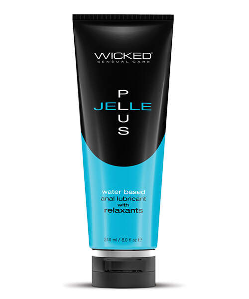 Wicked Sensual Care Jelle Plus Water Based Anal Lubricant with Relaxants - 8 oz