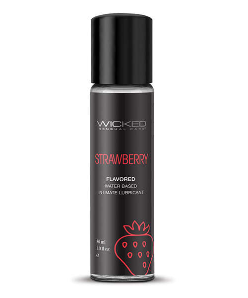 Wicked Sensual Care Aqua Water Based Lubricant - 1 oz Strawberry