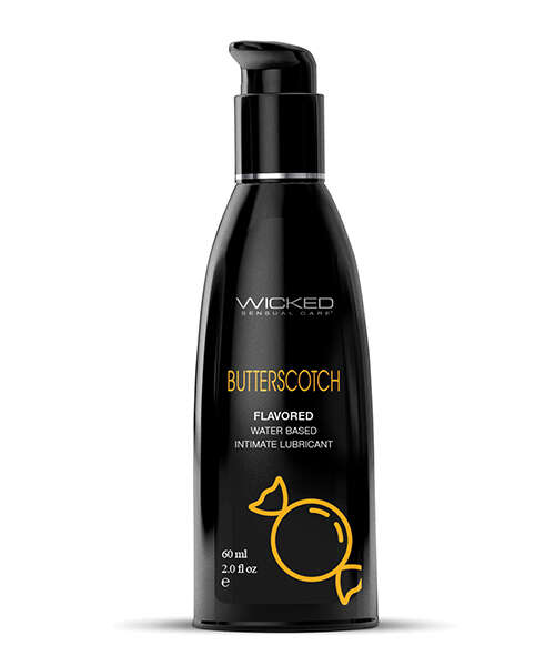 Wicked Sensual Care Aqua Water Based Lubricant - 2 oz Butterscotch