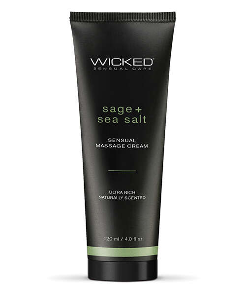Wicked Sensual Care Sage & Sea Salt Massage Cream - 4 oz