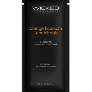Wicked Sensual Care Orange Blossom & Patchouli Massage Cream - .34 oz