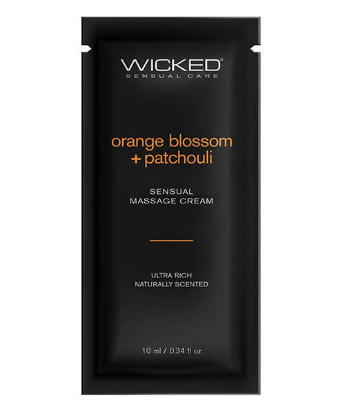 Wicked Sensual Care Orange Blossom & Patchouli Massage Cream - .34 oz