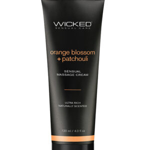 Wicked Sensual Care Orange Blossom & Patchouli Massage Cream - 4 oz