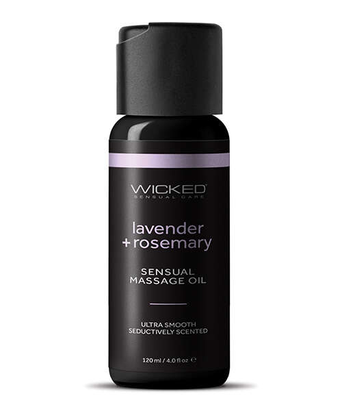 Wicked Sensual Care Lavender & Rosemary Massage Oil - 4 oz
