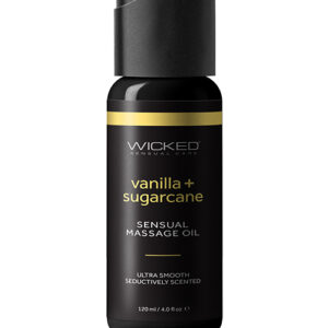 Wicked Sensual Care Vanilla & Sugarcane Massage Oil - 4 oz