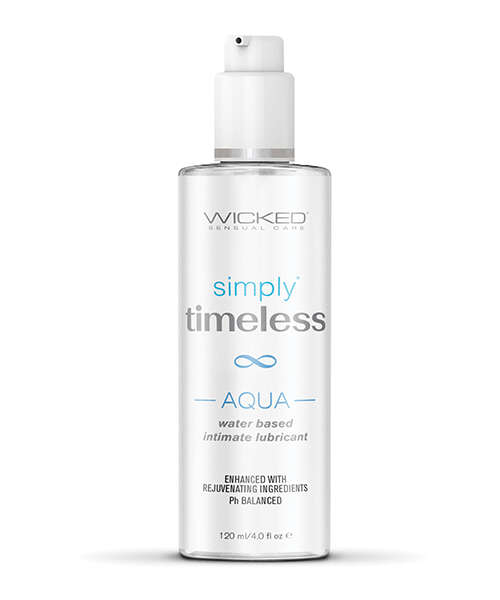 Wicked Sensual Care Simply Timeless Aqua Water Based Lubricant - 4 oz