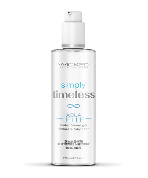 Wicked Sensual Care Simply Timeless Aqua Jelle Water Based Lubricant - 4 oz