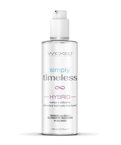 Wicked Sensual Care Simply Timeless Hybrid Water & Silicone Lubricant - 4 oz
