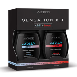 Wicked Sensual Care Sensation Kit Cooling and Warming Water Based Lubricants - 1.5 oz Bottles
