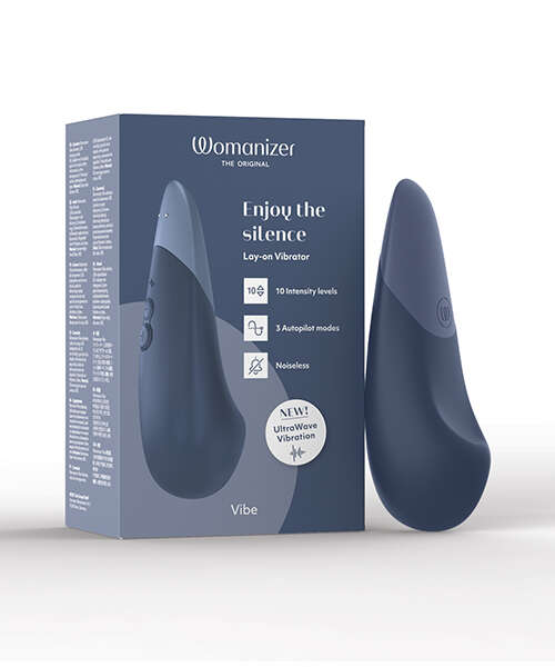 Womanizer Vibe Silent Stimulator - Dark Blue