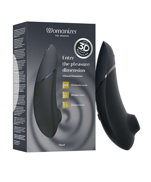 Womanizer Next 3D Climax Control Pleasure Air - Black