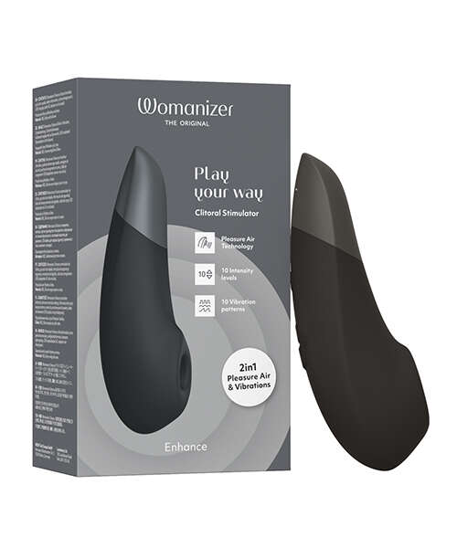 Womanizer Enhance 2 in 1 Pleasure Air & Vibrations - Black