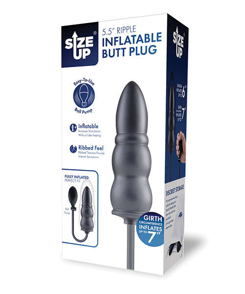 Size Up 5.5 Inch Ripple Inflatable Butt Plug