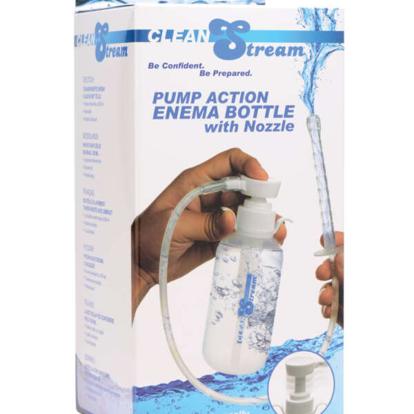 CleanStream Pump Action Enema Bottle w/Nozzle