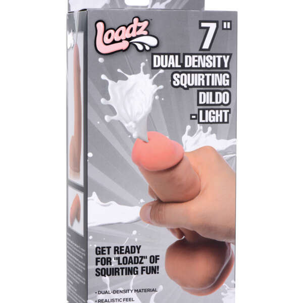 Loadz 7" Dual Density Squirting Dildo - Light