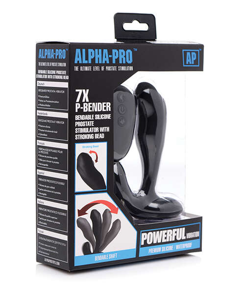 7X Bendable Prostate Stimulator with Stroking Bead
