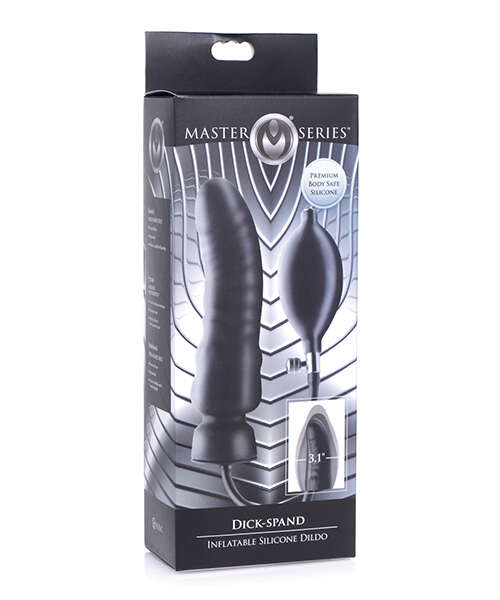 Master Series Dick-Spand Inflatable Silicone Dildo