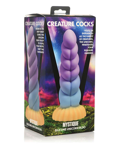 Creature Cocks Unicorn Silicone Dildo - Multi Color