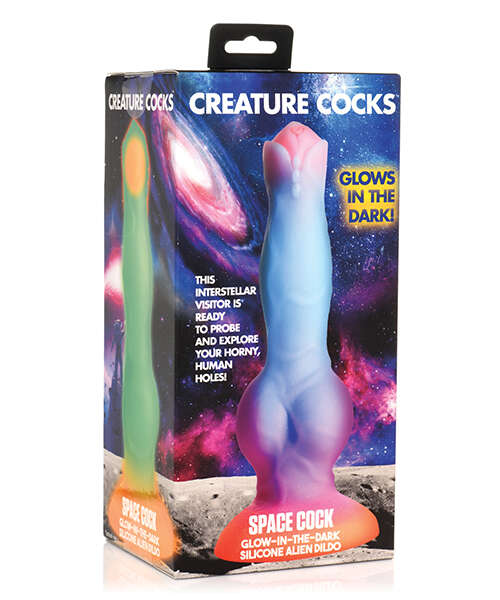 Creature Cocks Space Cock Silicone Alien Dildo - Glow in the Dark