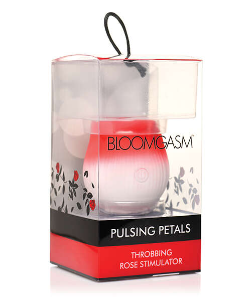 Bloomgasm Pulsing Petals Throbbing Rose Stimulator - Red