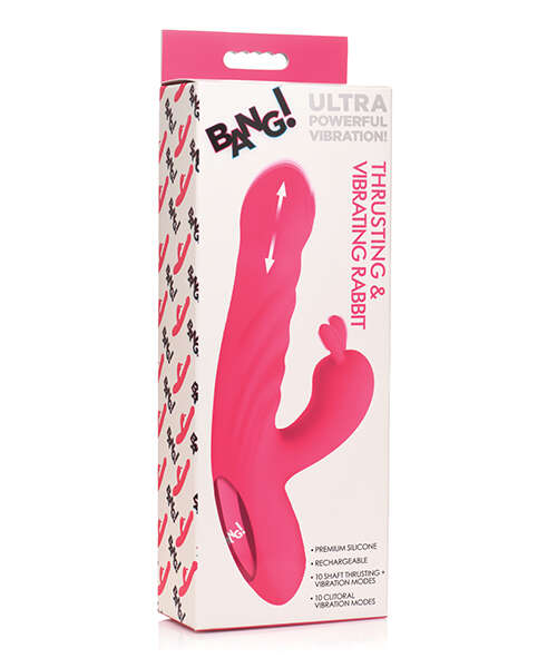 Bang! 10X Thrusting & Vibrating Rabbit - Pink
