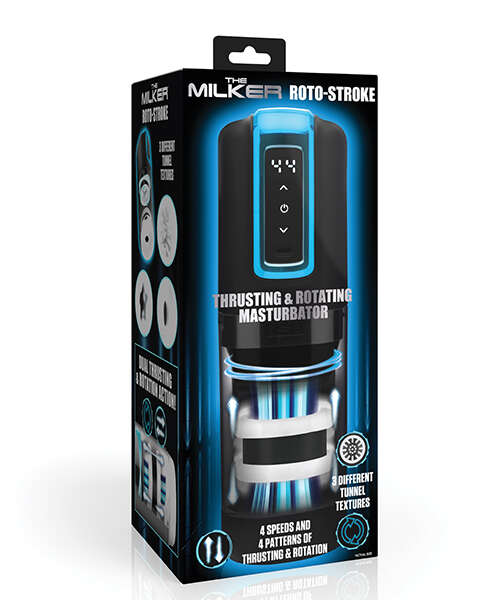 The Milker Roto-Stroke Thrusting & Rotating Masturbator - Black