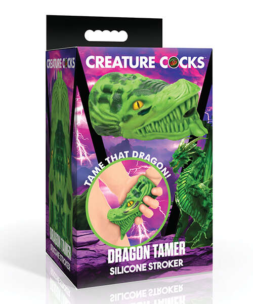 Creature Cocks Dragon Tamer Silicone Stroker - Green