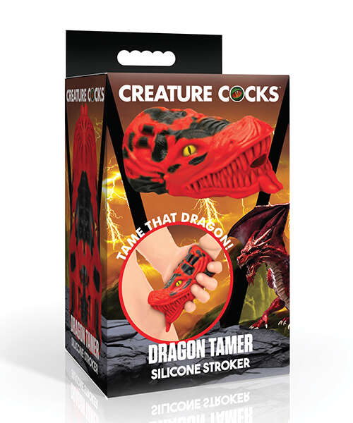 Creature Cocks Dragon Tamer Silicone Stroker - Red